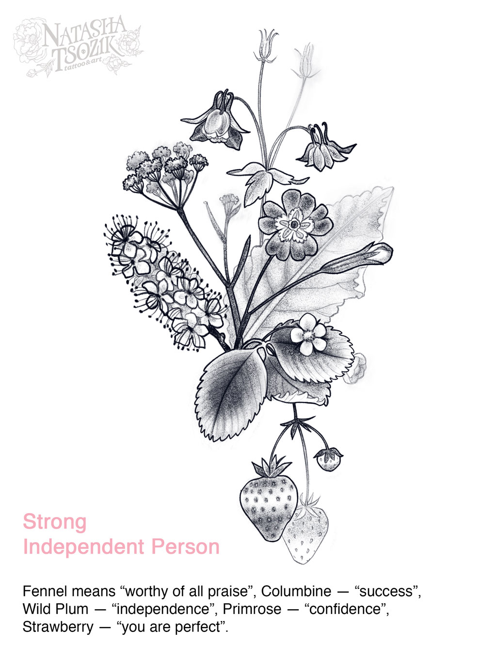 Doodle flower tattoo outline floral sketches Vector Image