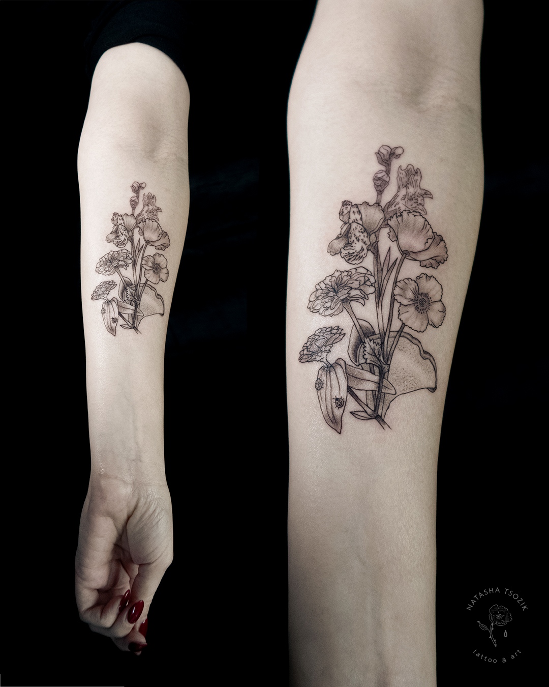 Poppy Flower Tattoos Natasha Tsozik