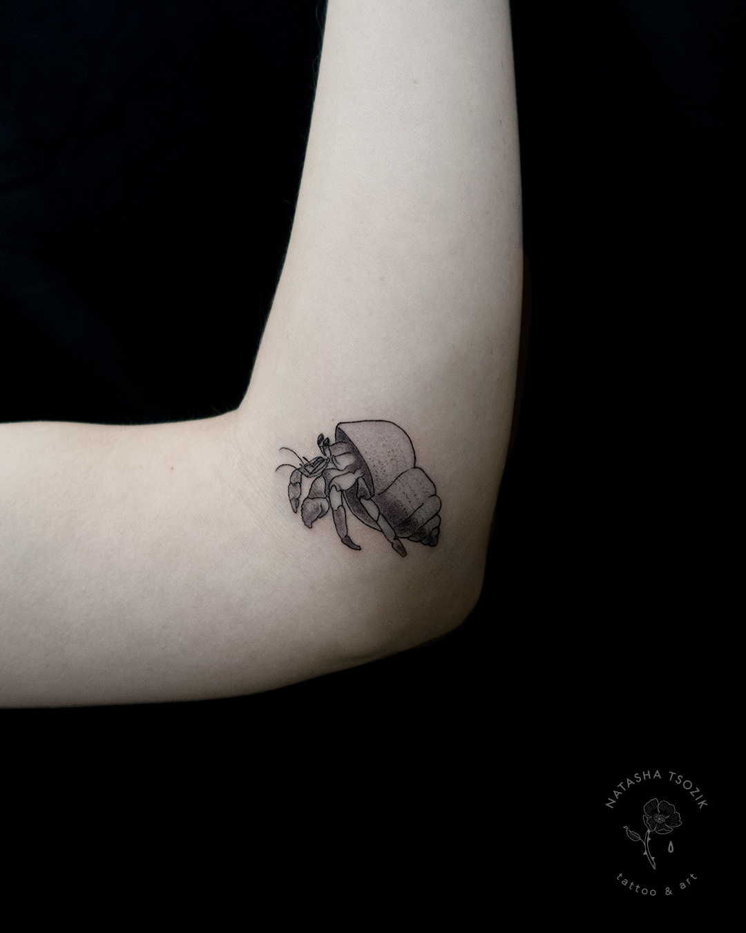 Crab Tattoo by Natasha Tsozik