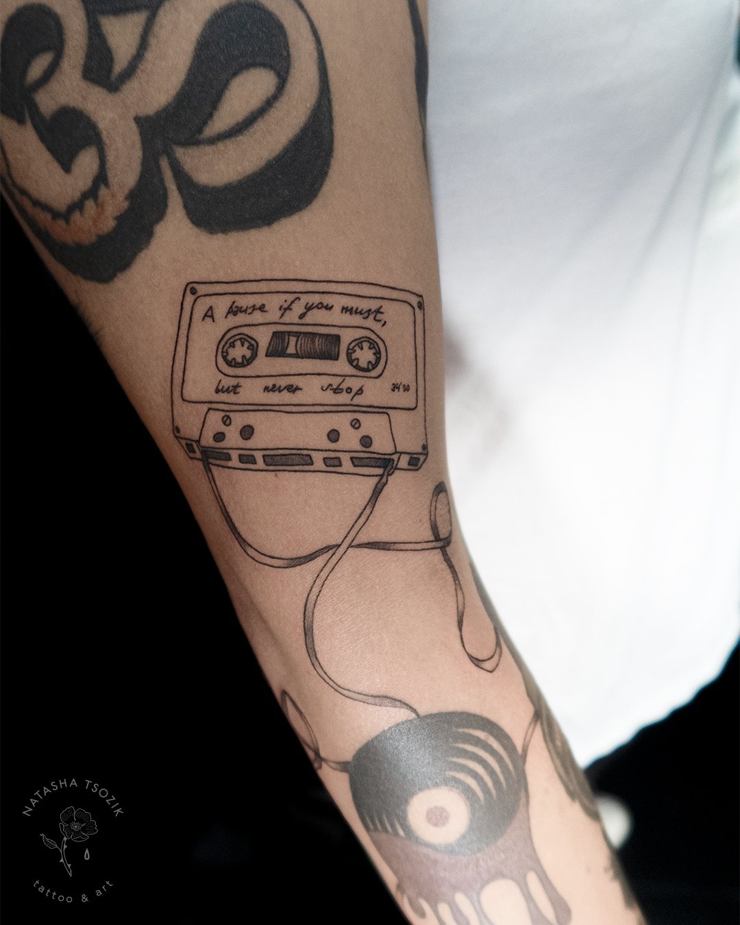 Cassette Tattoo by Natasha Tsozik