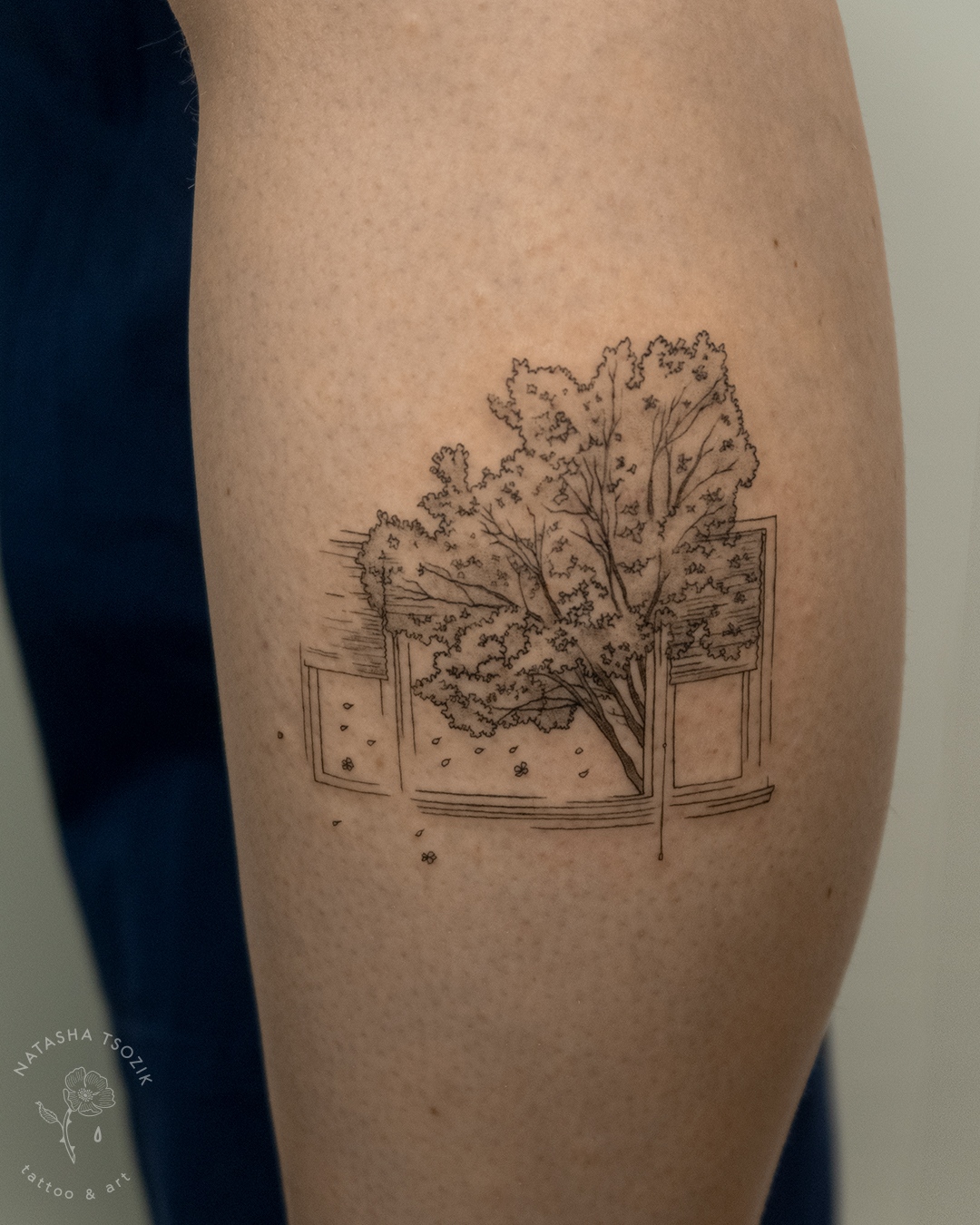 Window tattoo by Natasha Tsozik
