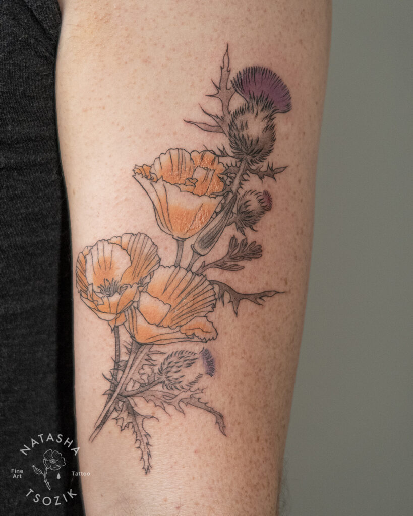 Poppy Flower Tattoo | Black Lotus Tattoo