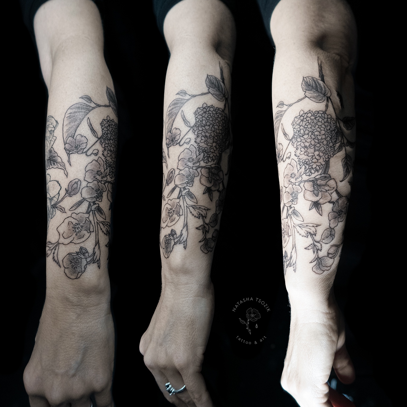 Language-of-Flowers-fine-line-tattoo-by-Natasha-Tsozik-fd-